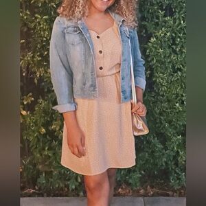 Light Pink Polka Dot Dress